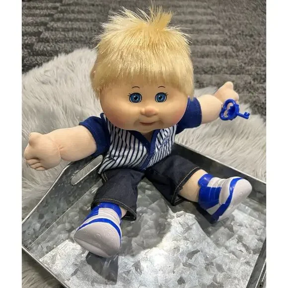 Cabbage Patch 15" Boy Plush Blonde Hair Blue/Eyes Caucasian 2015‎ “Edward Dane”
